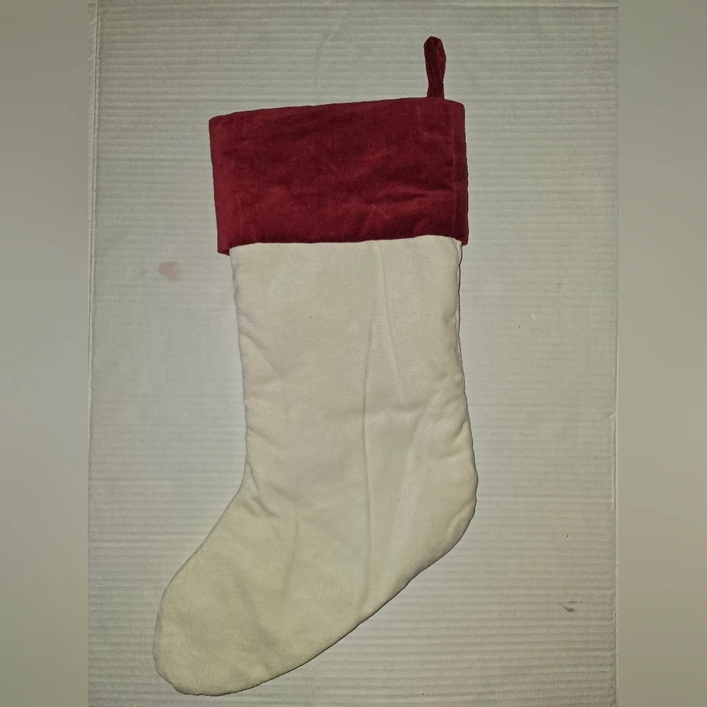 Pottery Barn Red Velvet Stocking